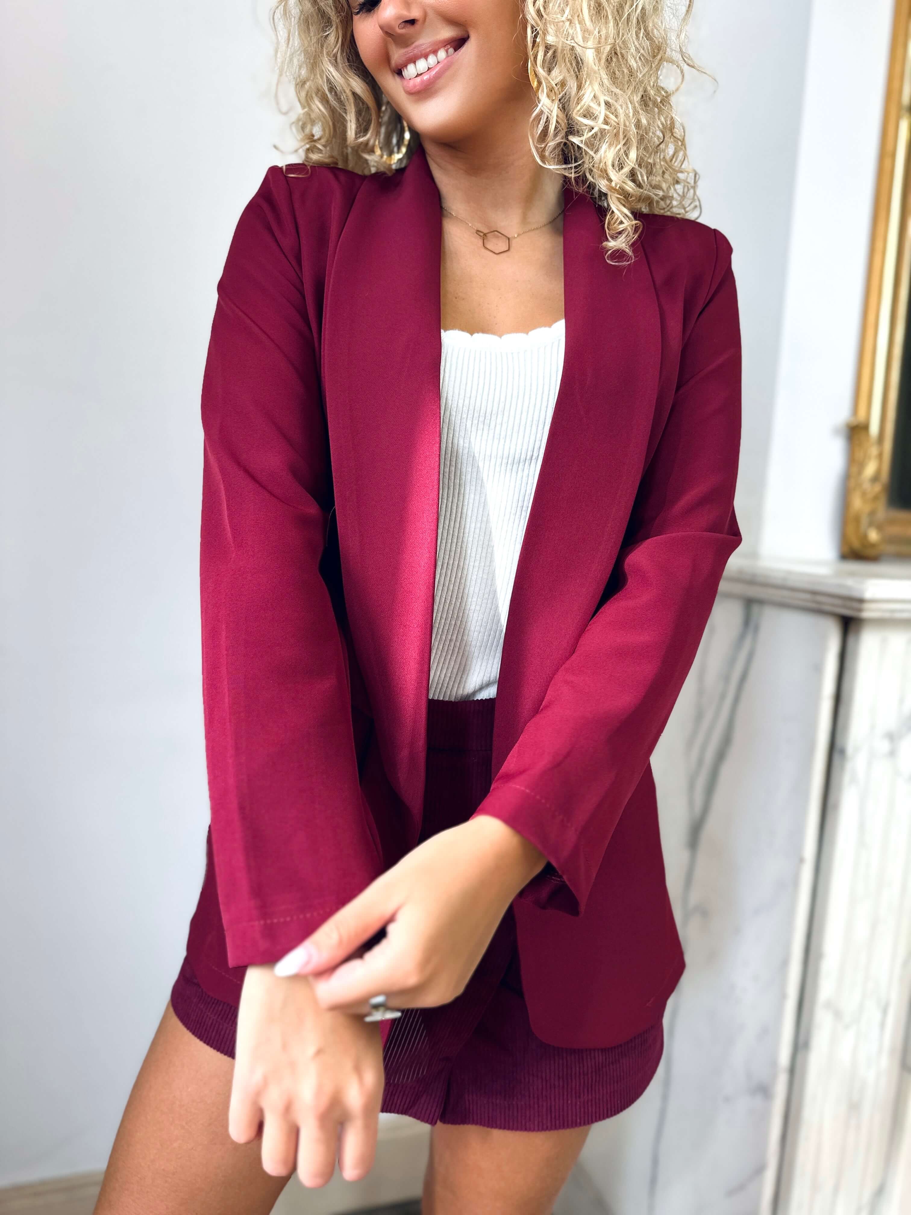 Blazer bordeaux - CAM - Image 4