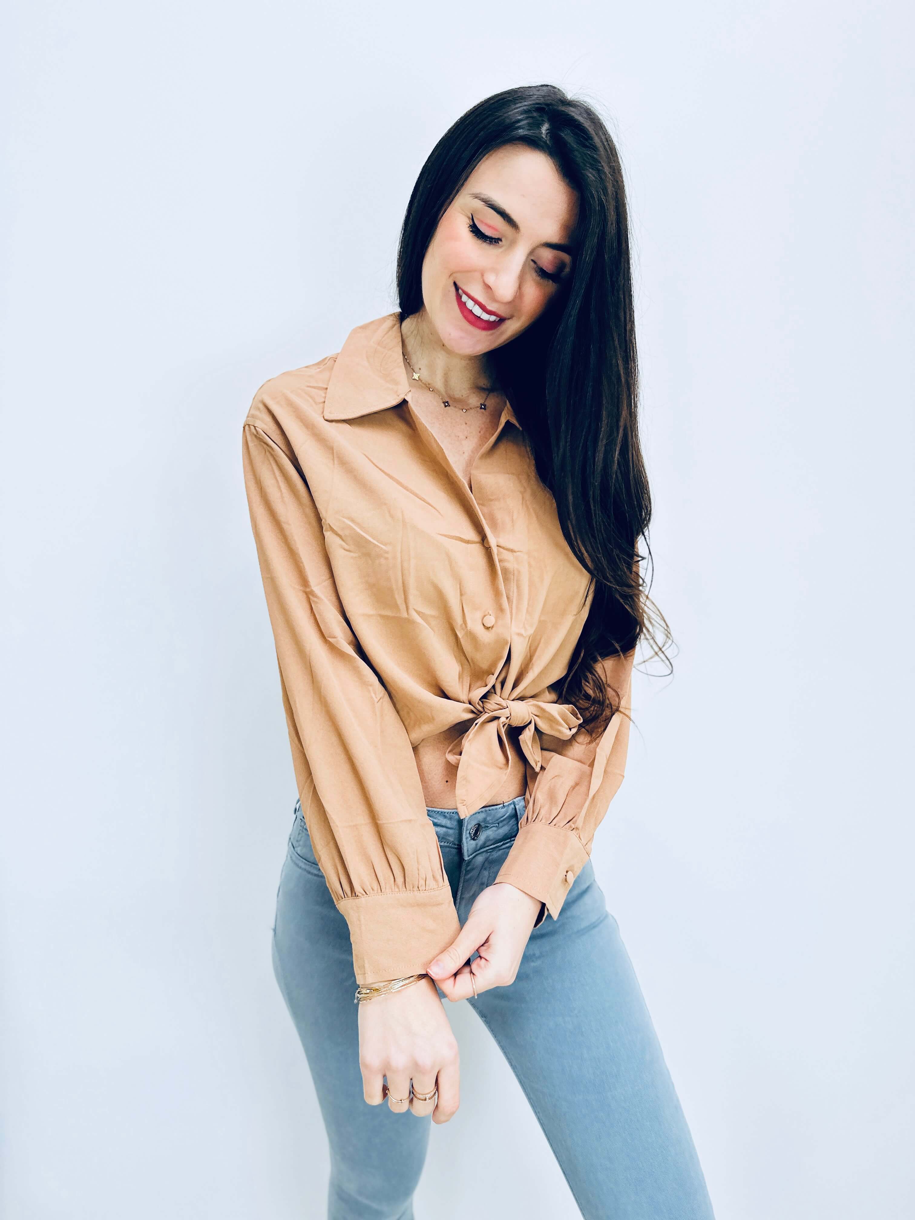 Chemise beige - LOLA - Image 3