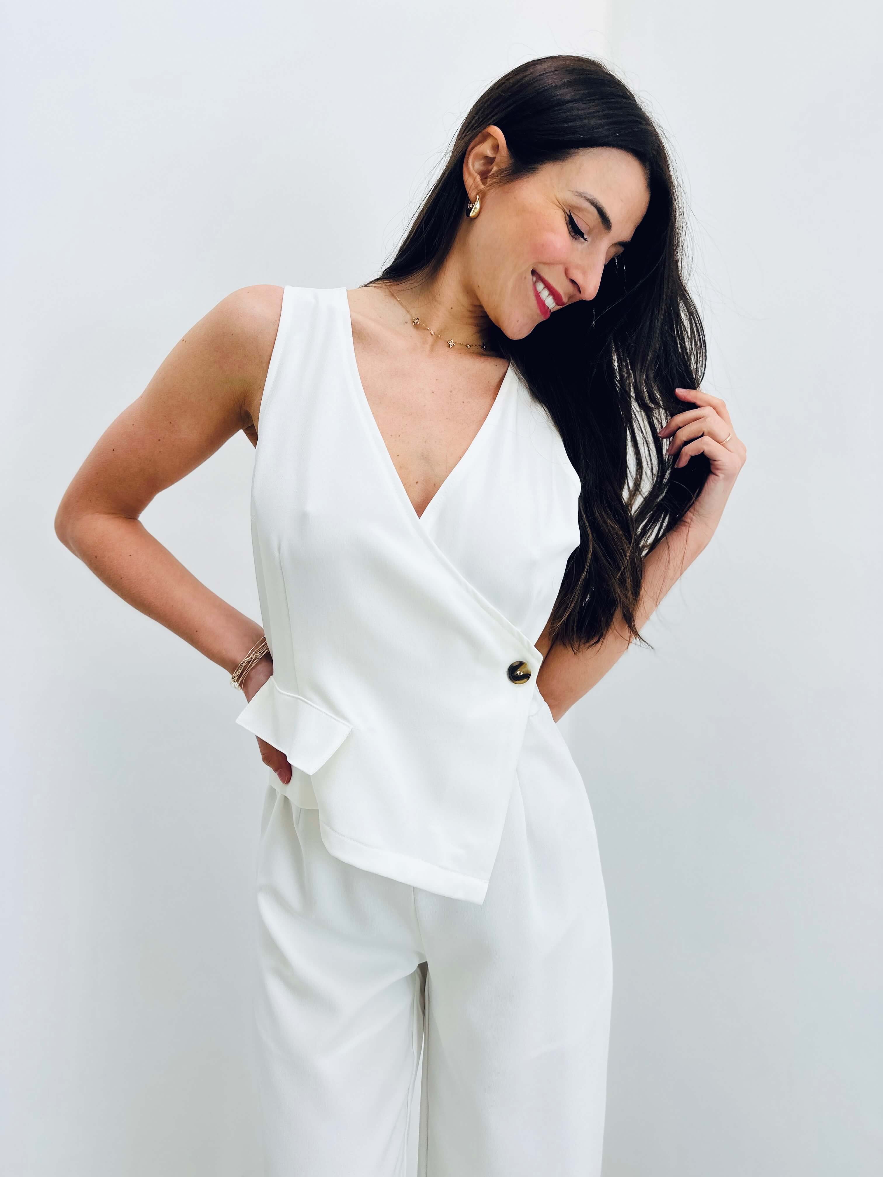 Combinaison blanc - AURELIE - Image 5