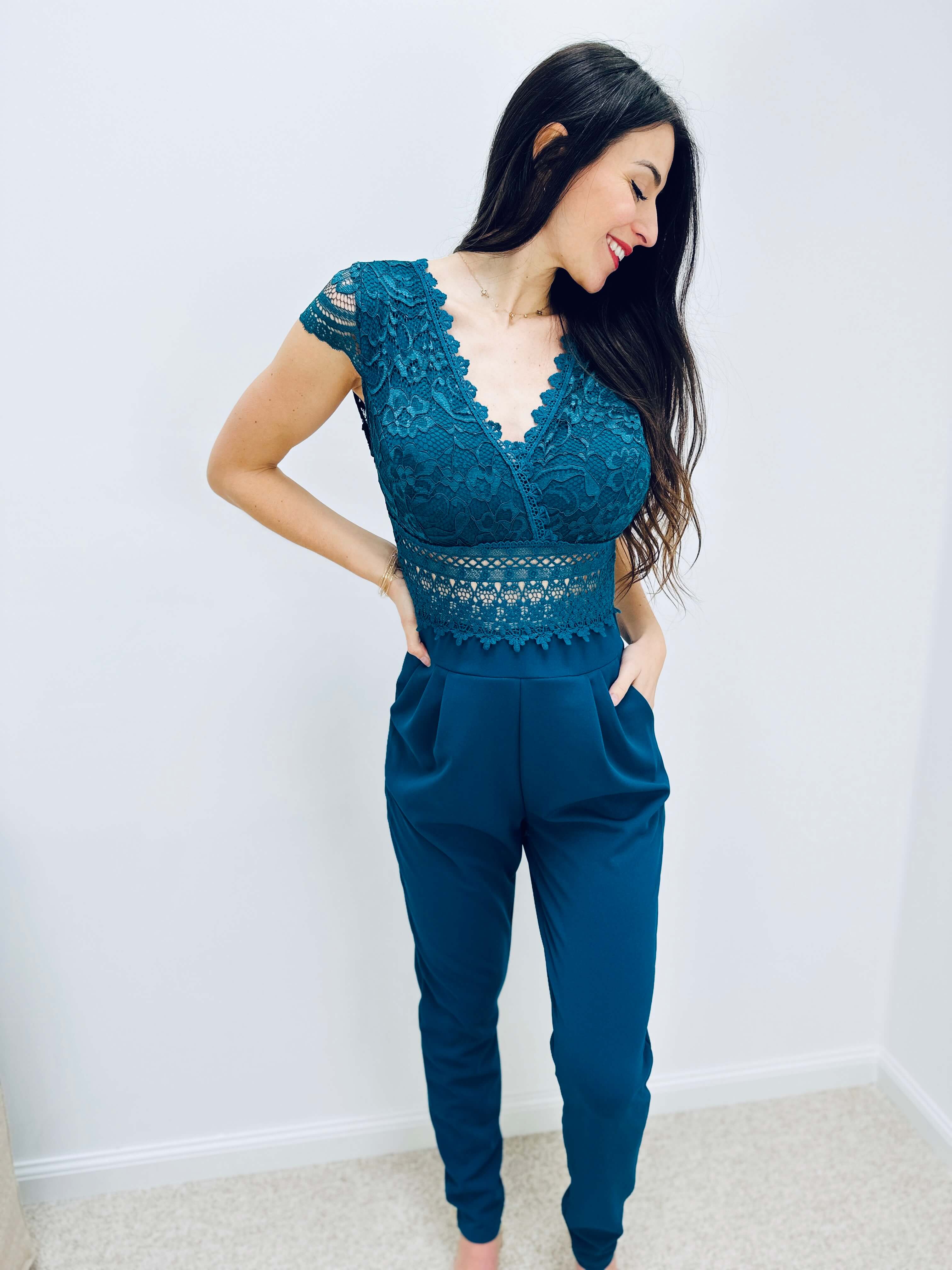 Combinaison bleu canard - CECILE - Image 2