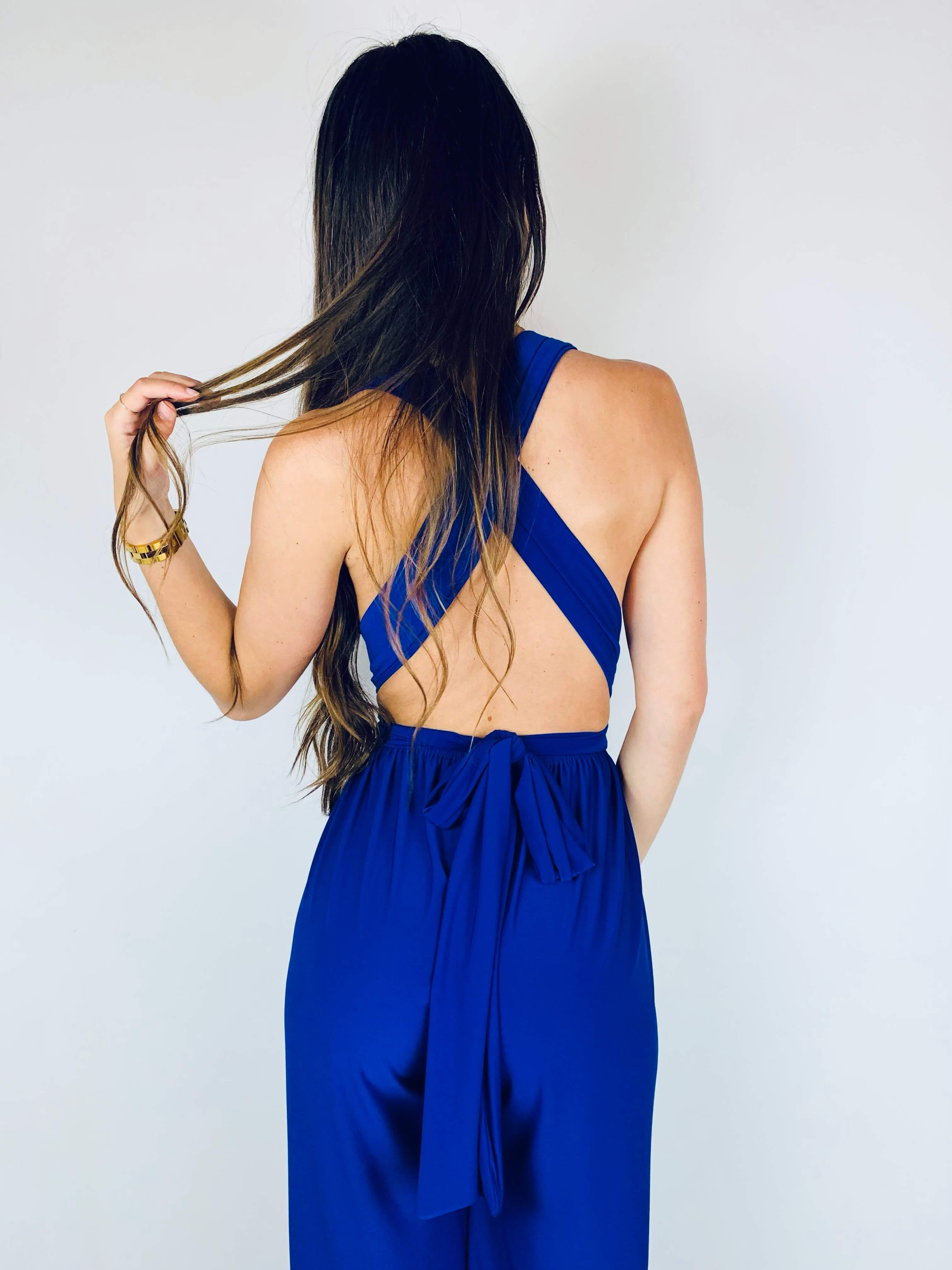 Combinaison pantalon bleu - JENNY - Image 3