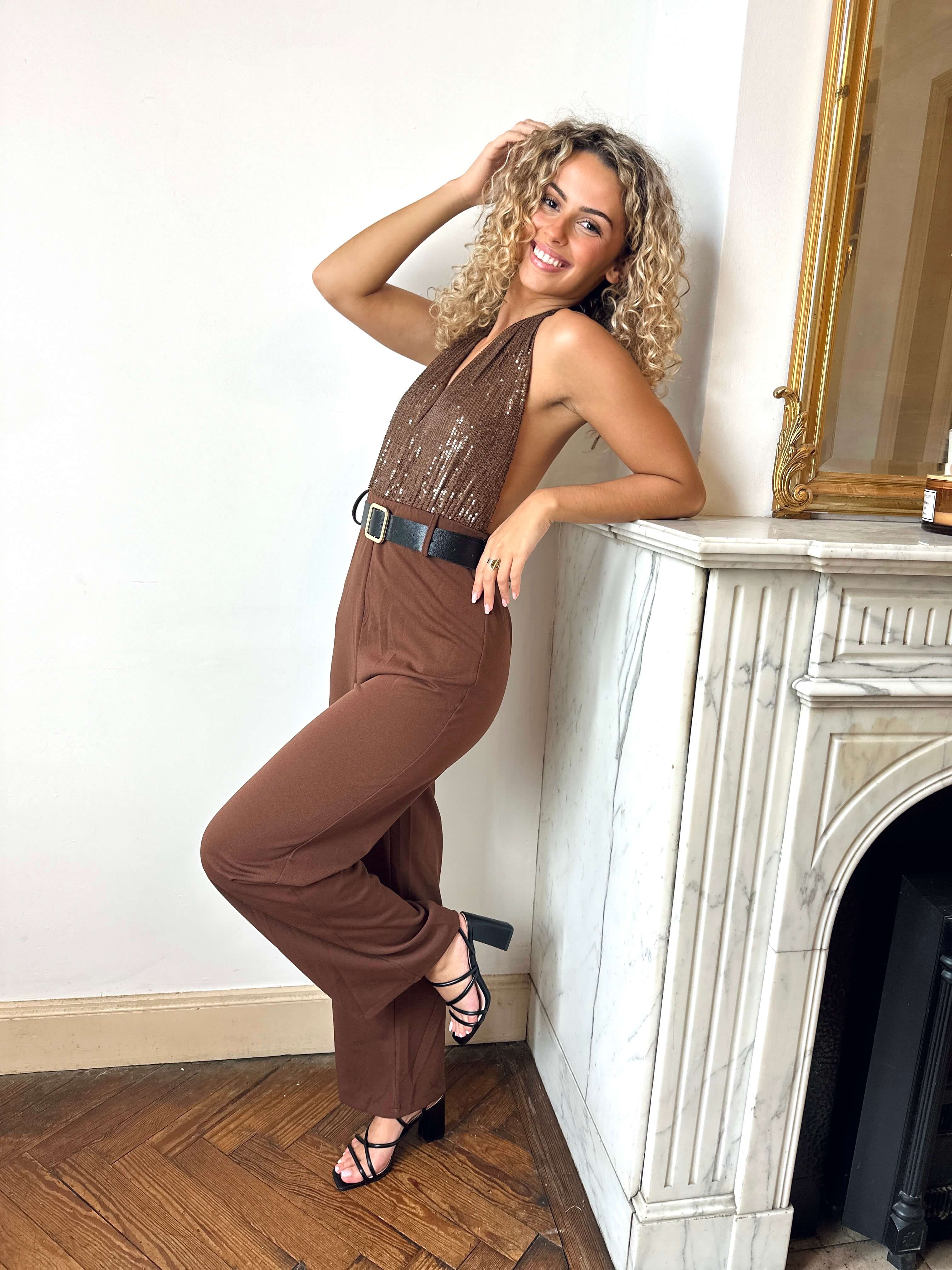 Combinaison marron - DIANE - Image 3