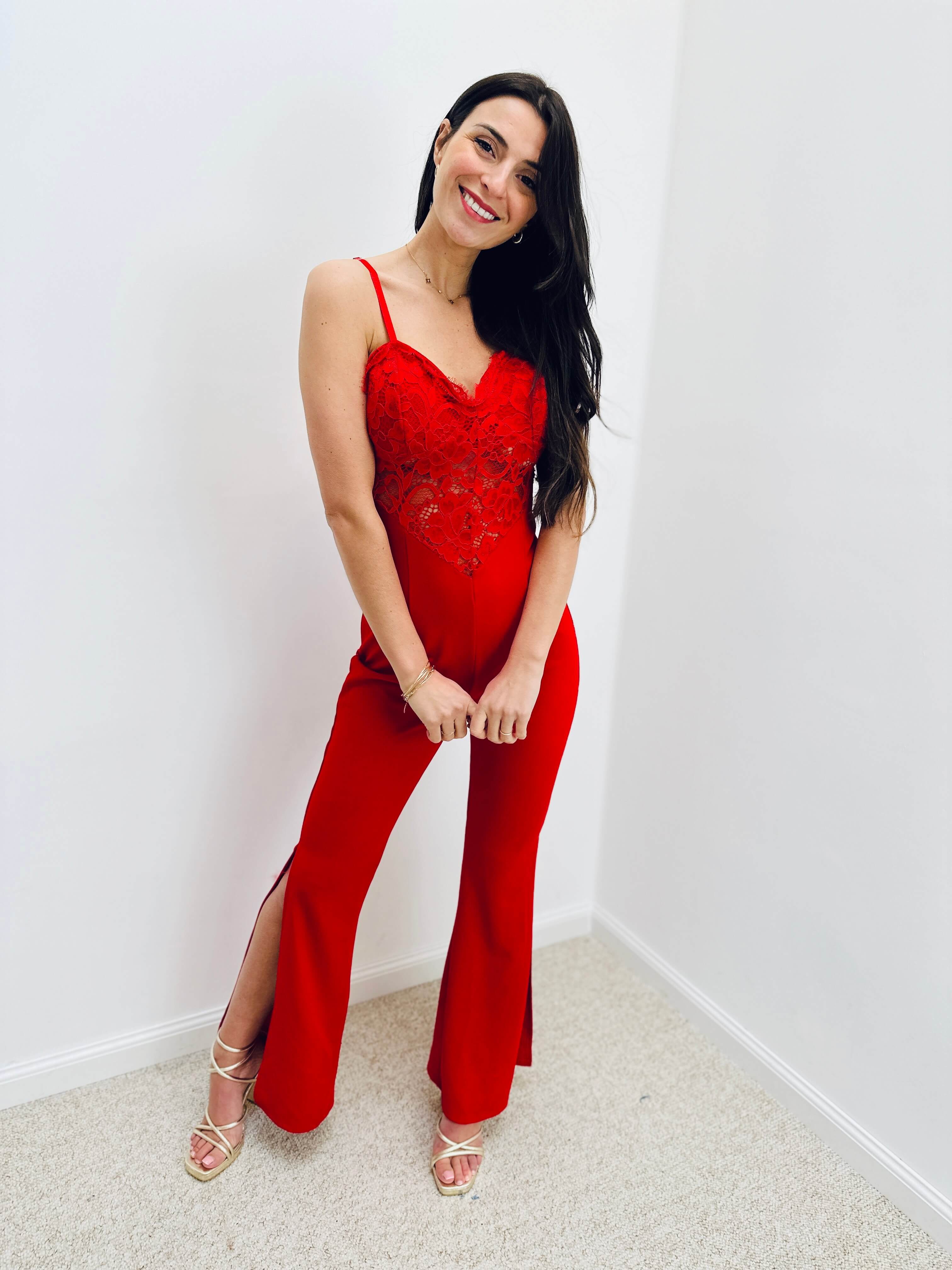 Combinaison rouge - SYLVIE - Image 4