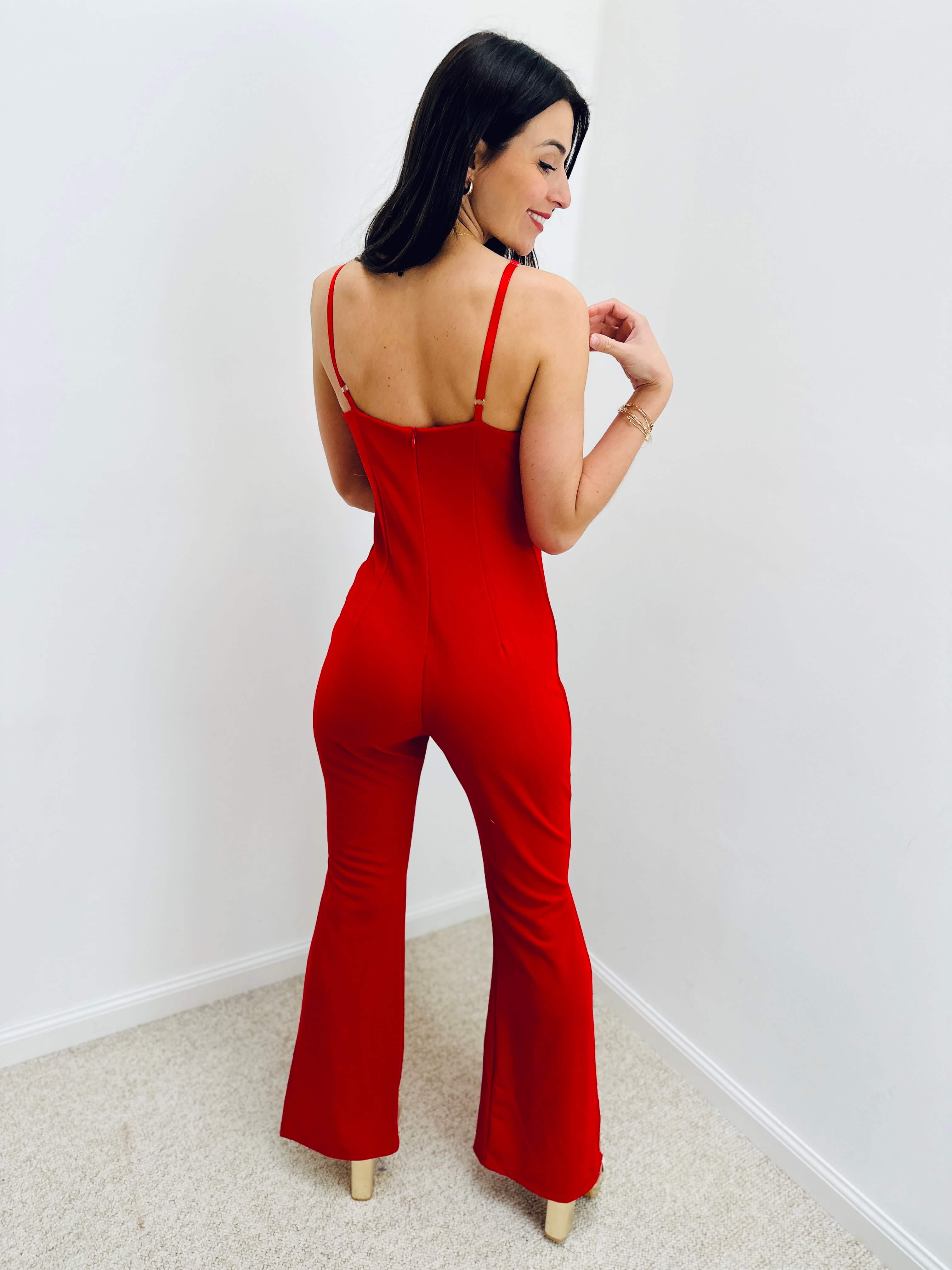 Combinaison rouge - SYLVIE - Image 5