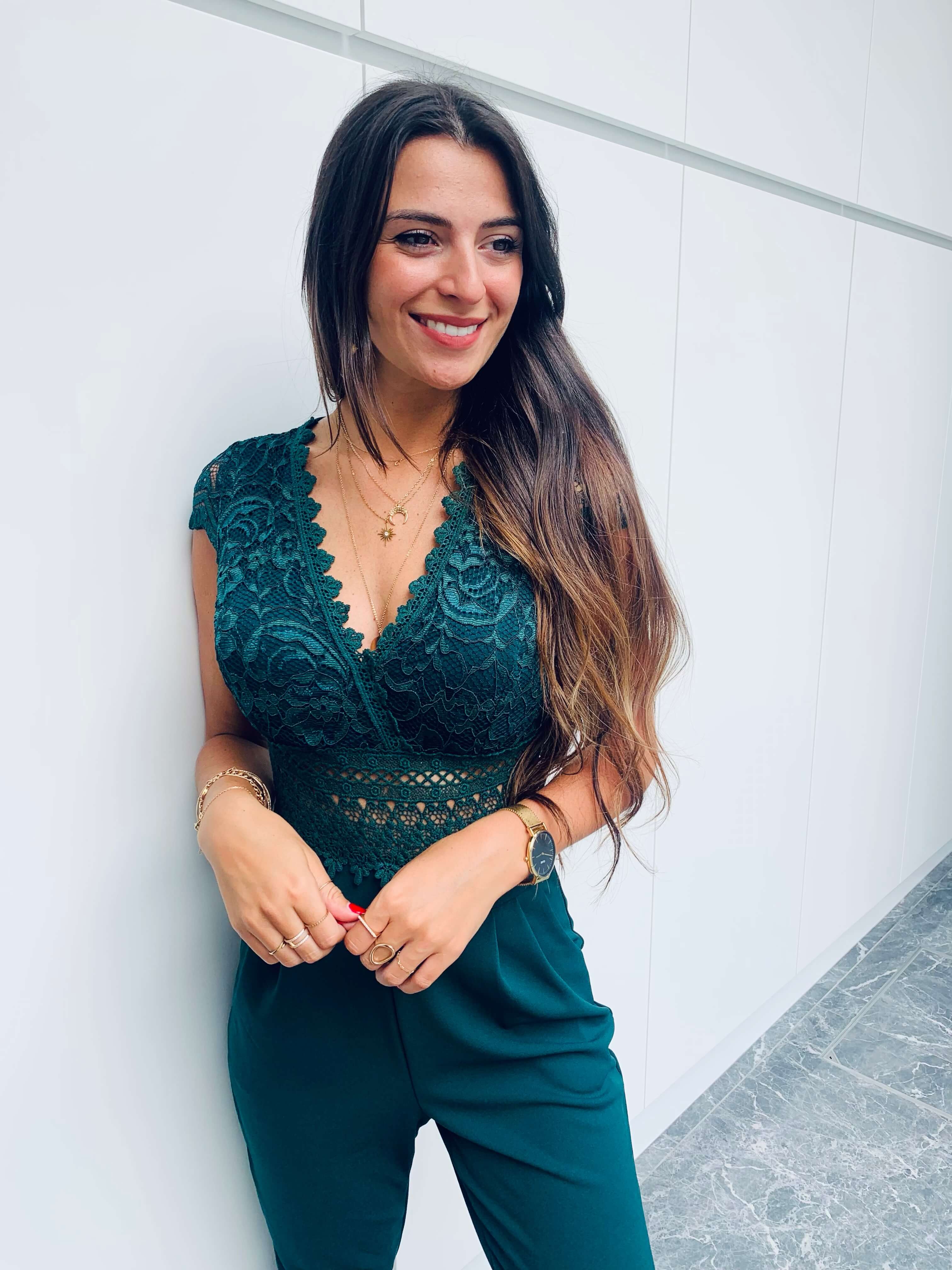 Combinaison verte femme - CECILE - Image 5