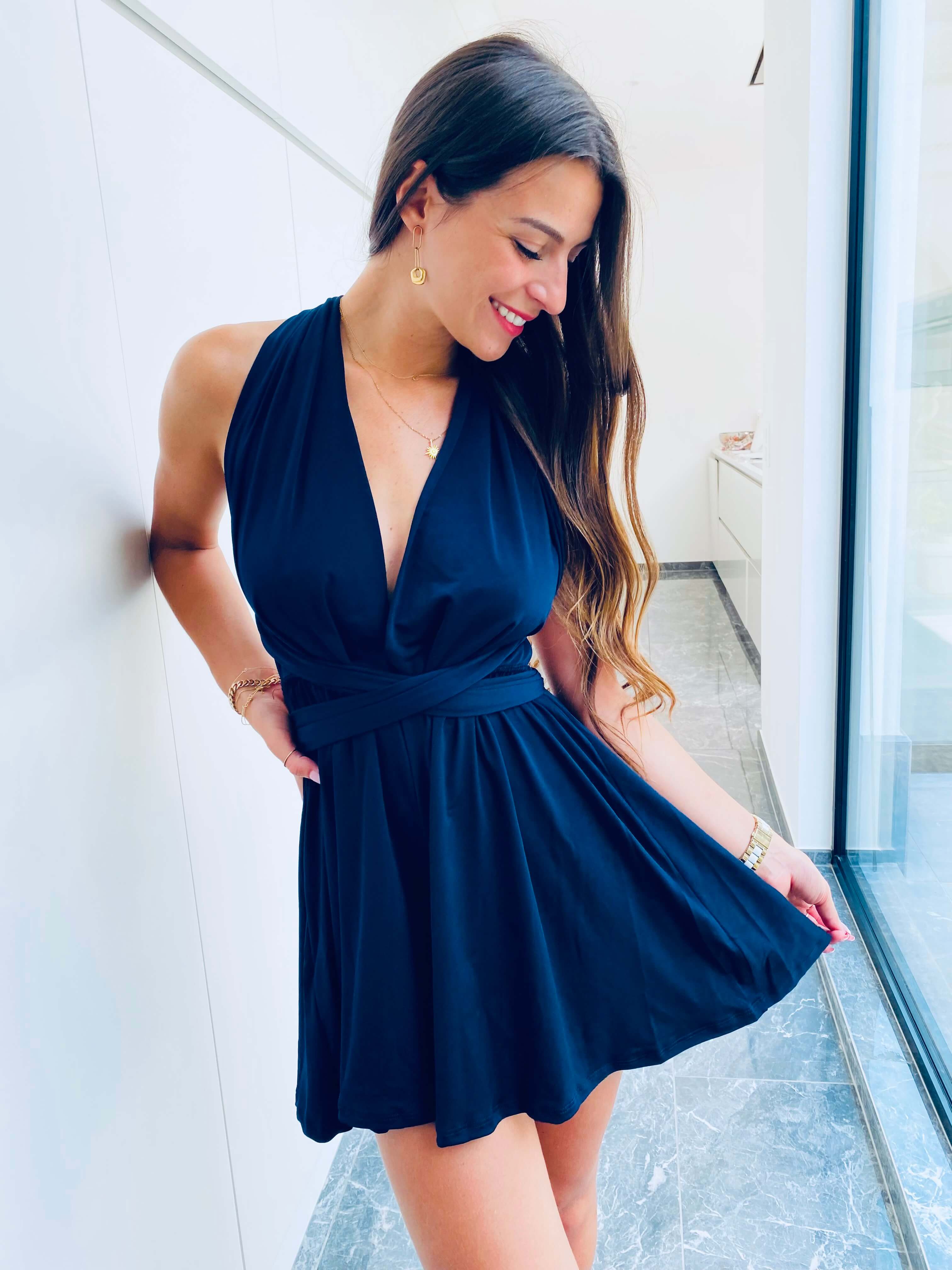 Combishort bleu marine - JULIETTE - Image 5