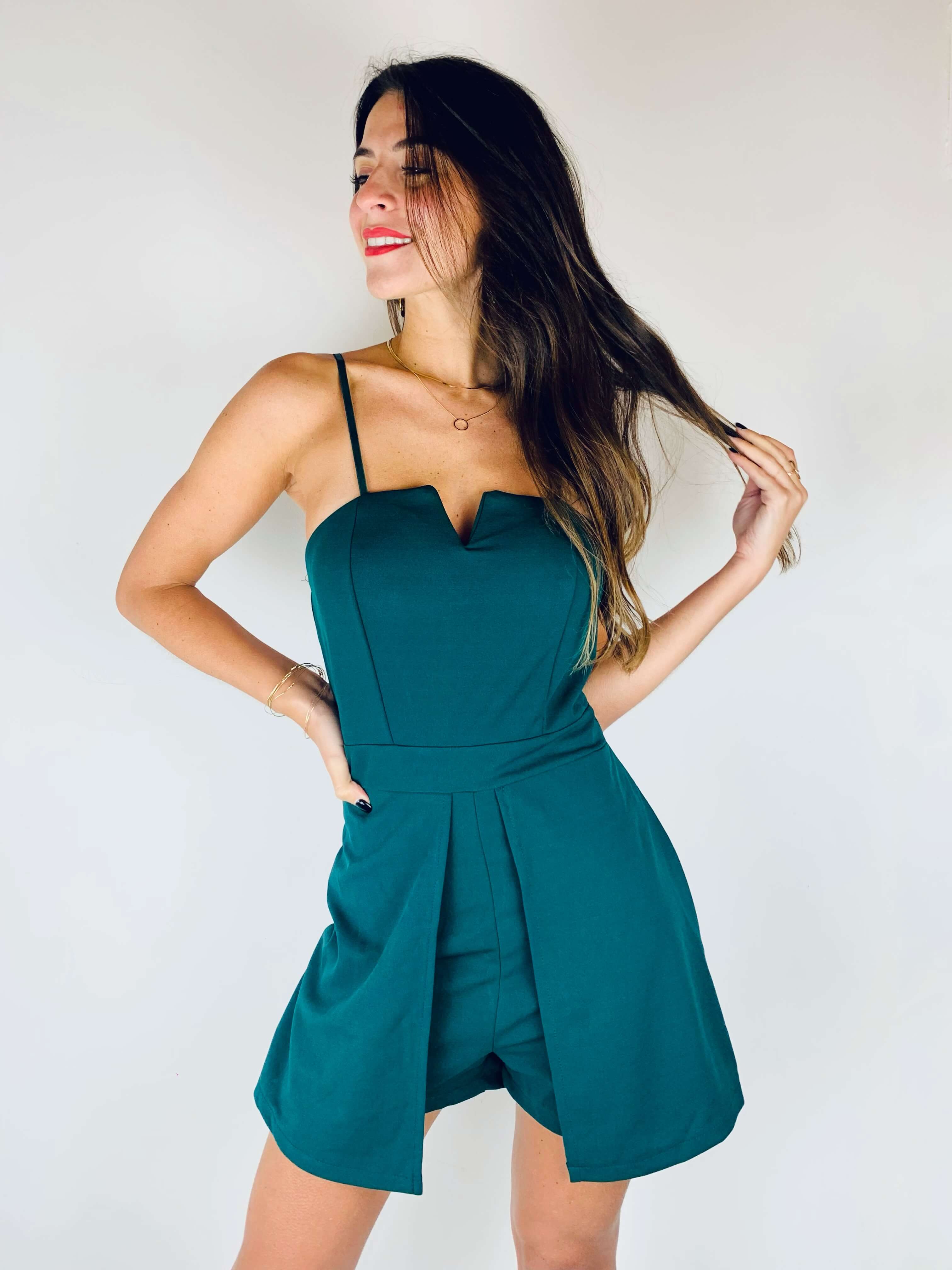 Combishort vert sapin - HILONA - Image 3