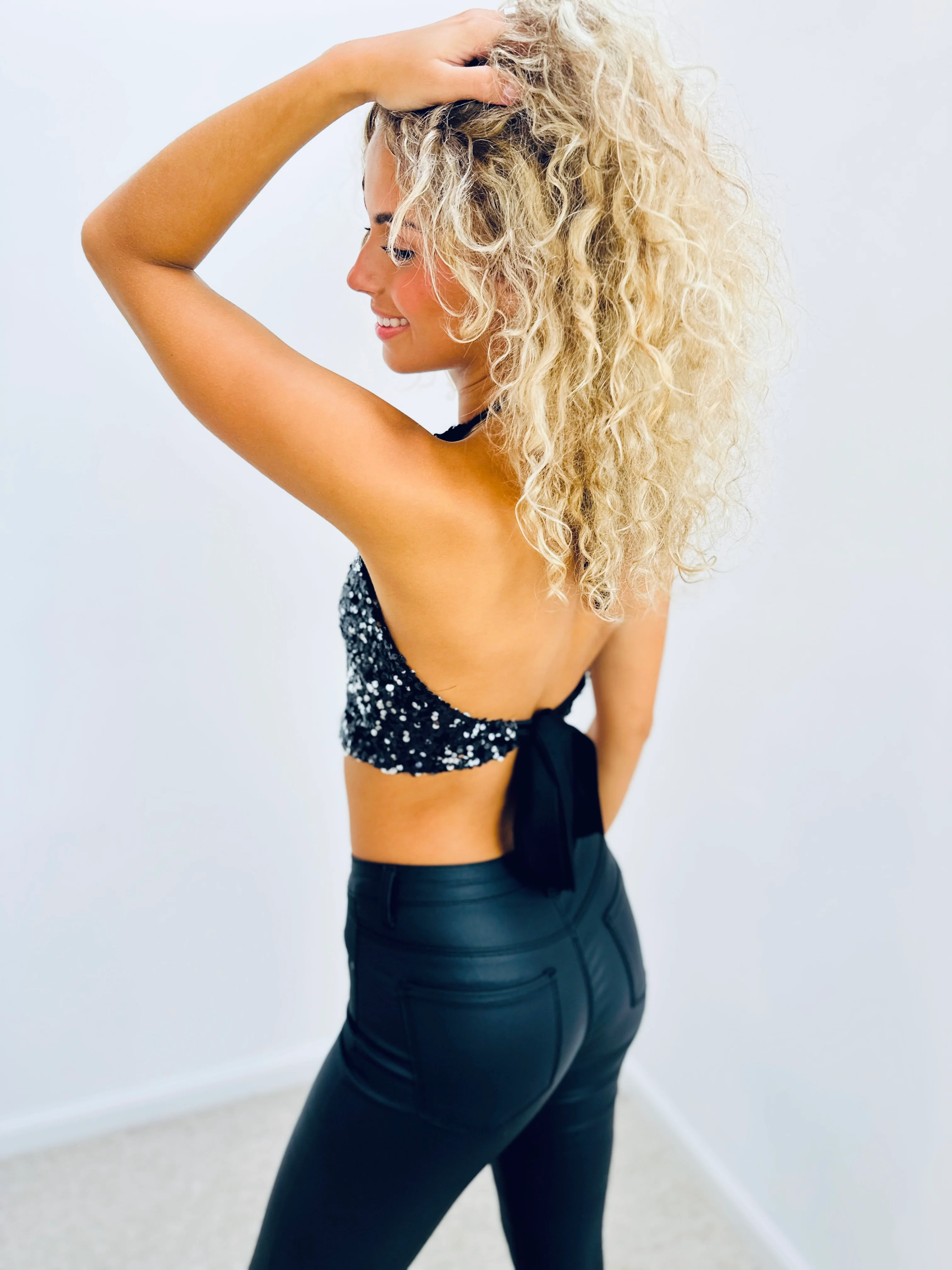 Haut noir à sequin - EMMA - Image 2