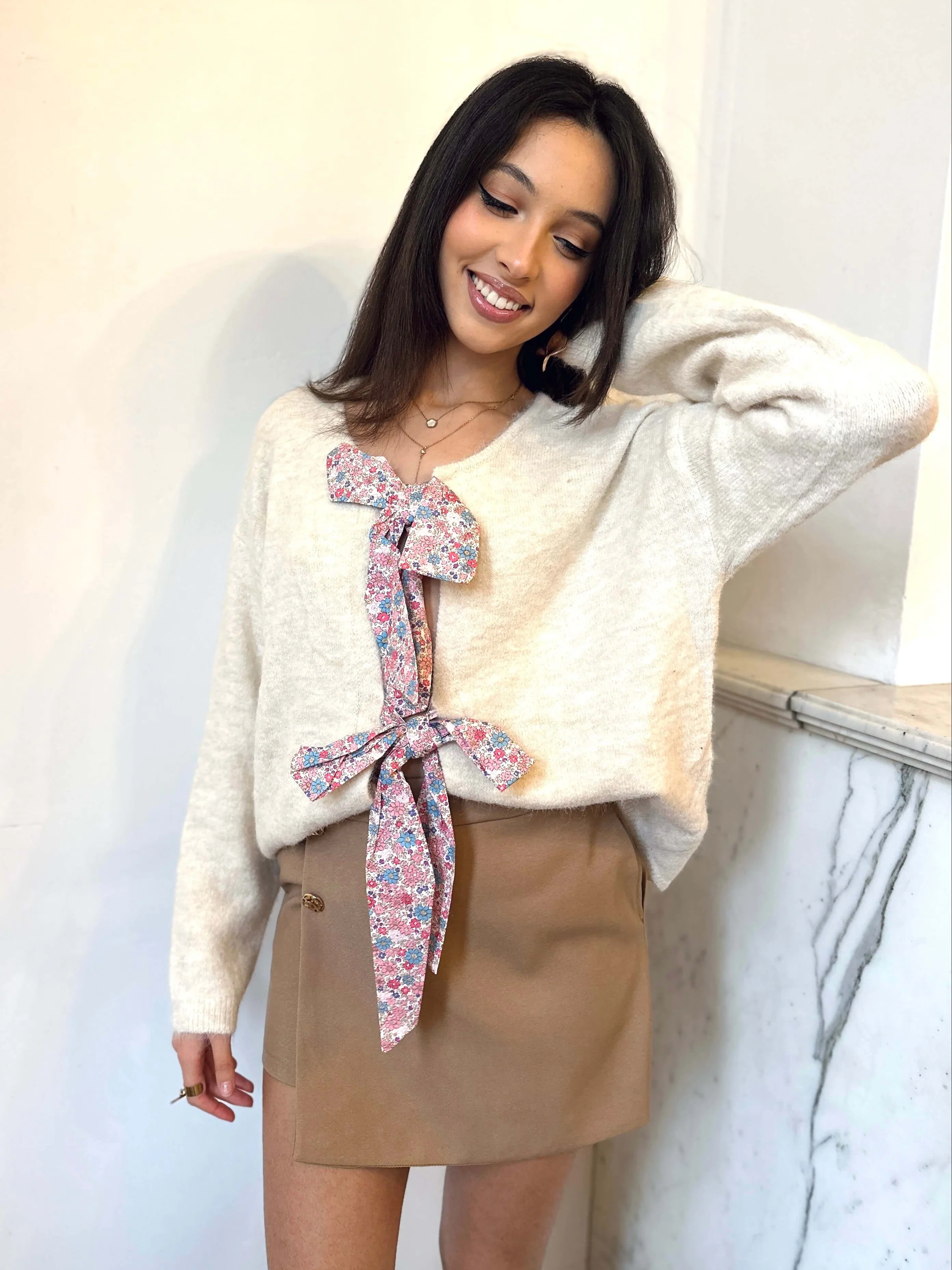 Gilet blanc - LOVELY - Image 3
