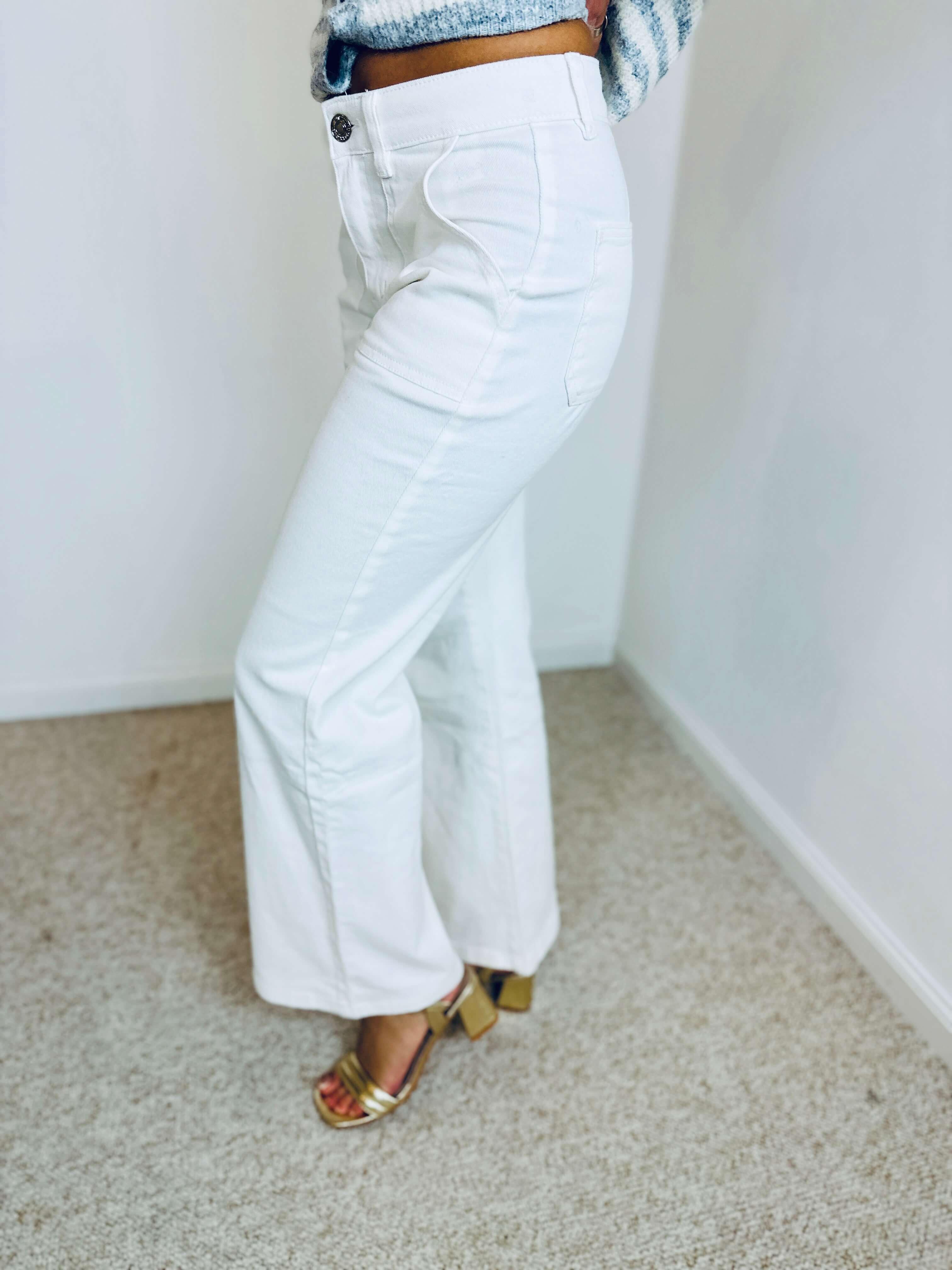 Pantalon blanc "TOXIK" - EVA - Image 3
