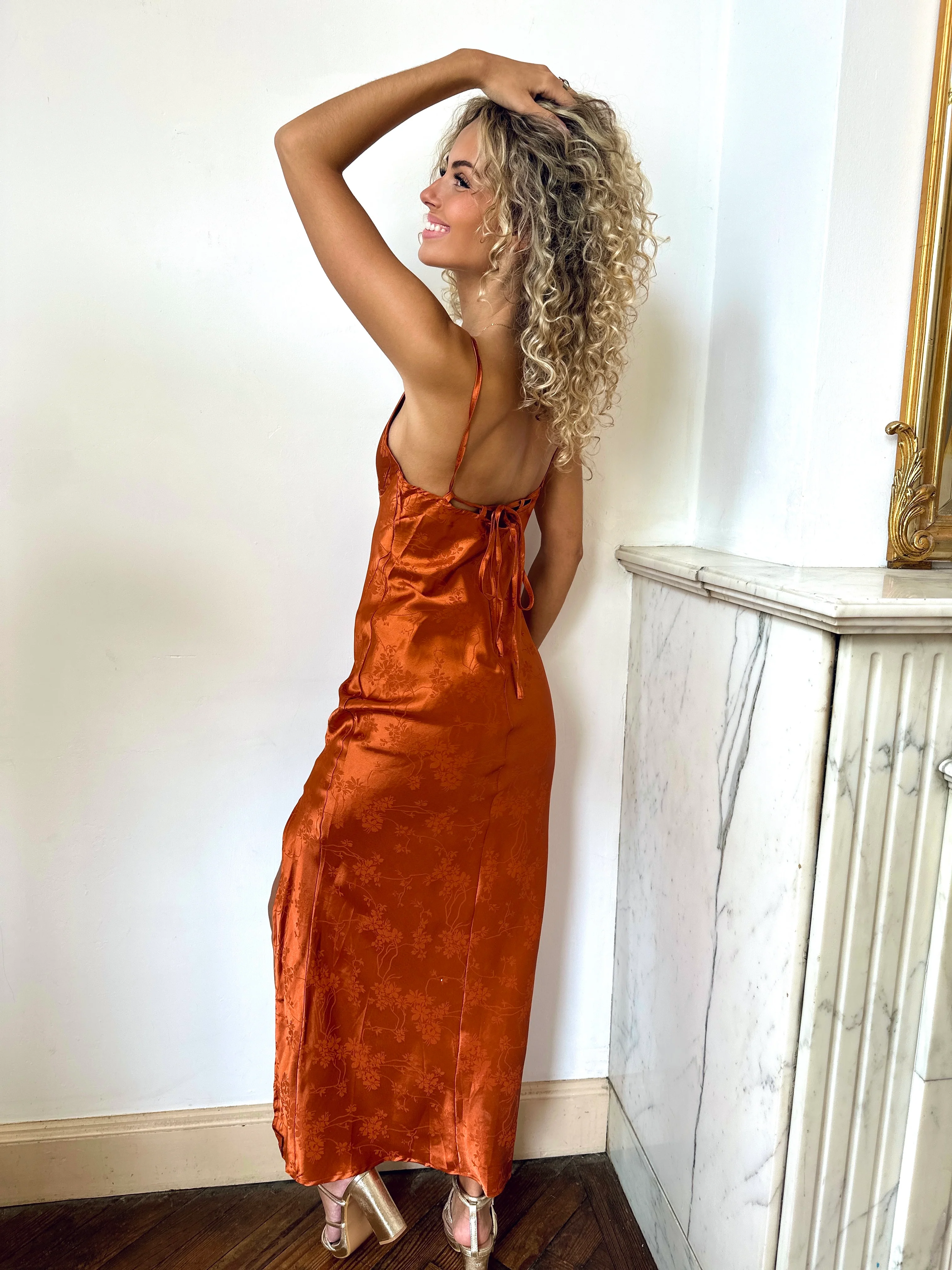 Robe terracotta - AMAYA - Image 4