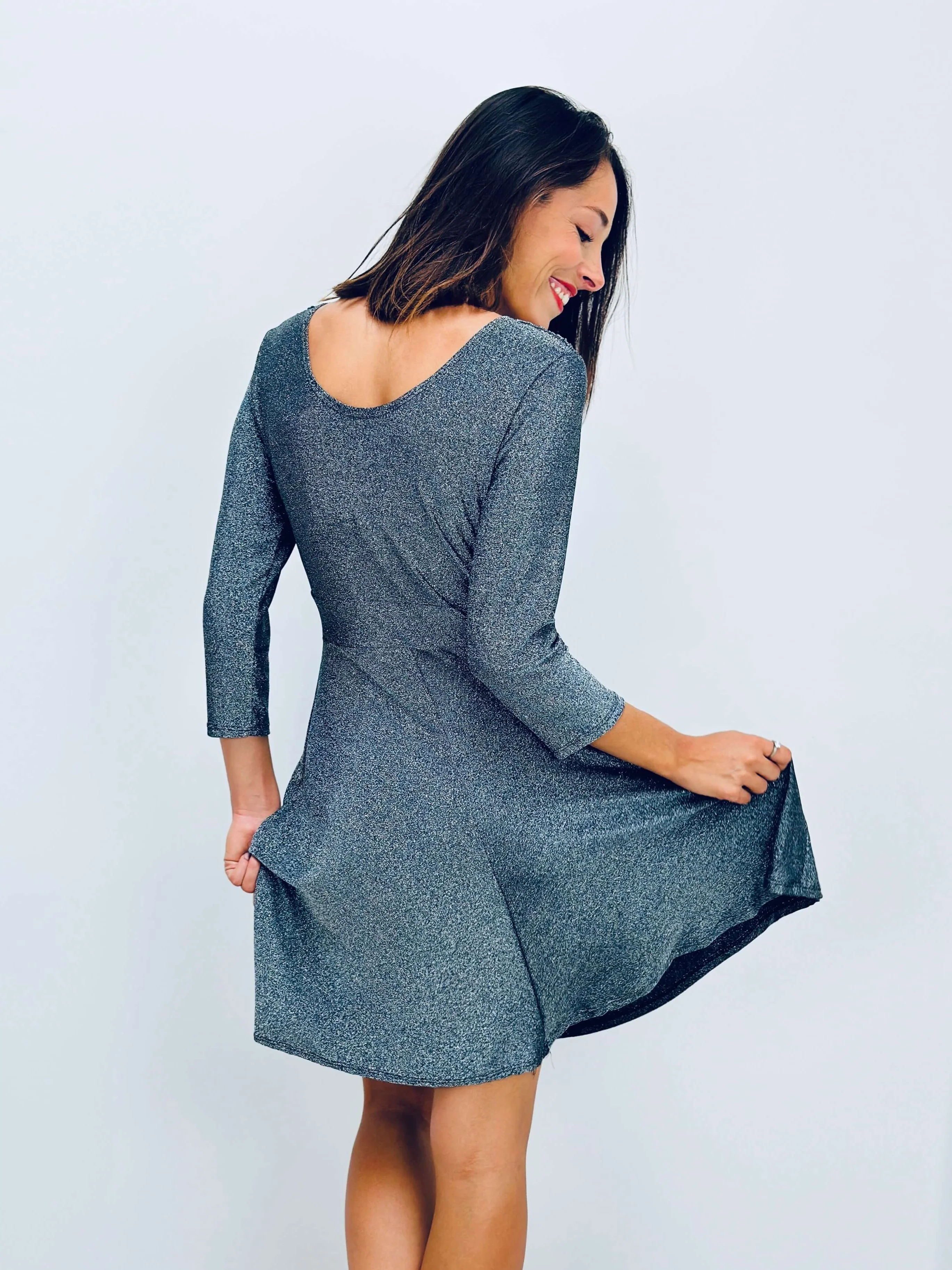 Robe argenté - NAOMIE - Image 2