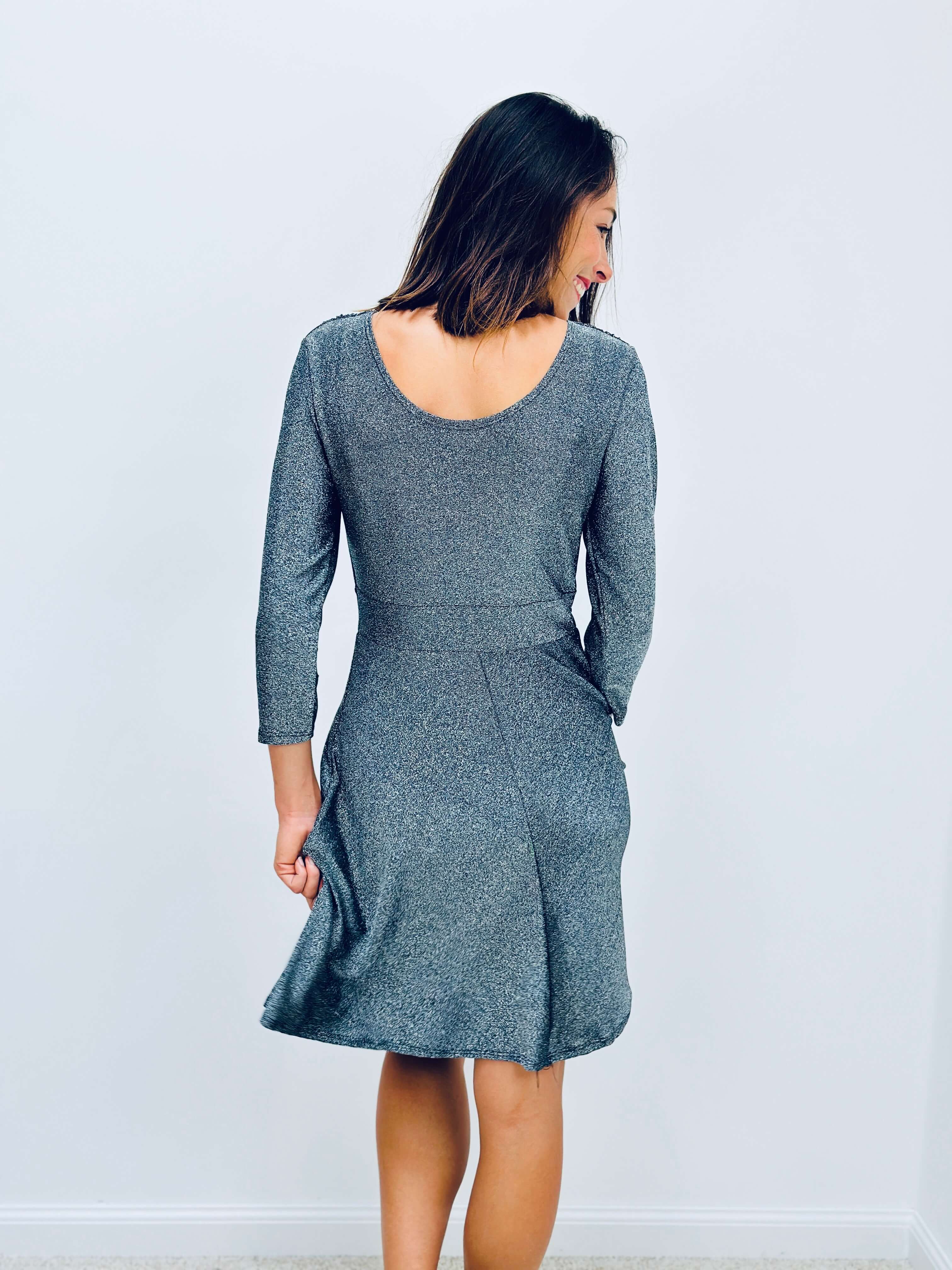 Robe argenté - NAOMIE - Image 3