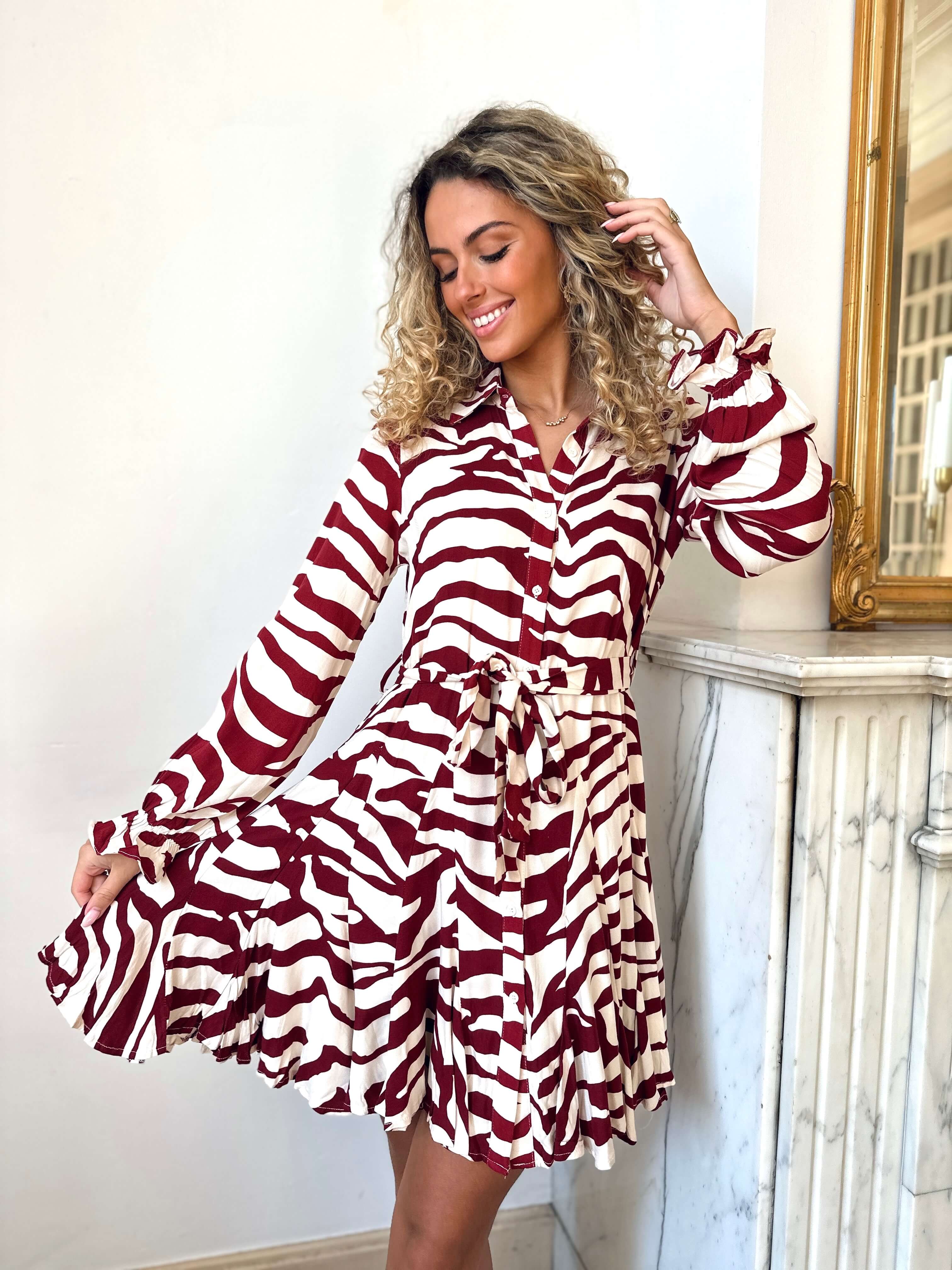 Robe bordeaux - ALICE - Image 2