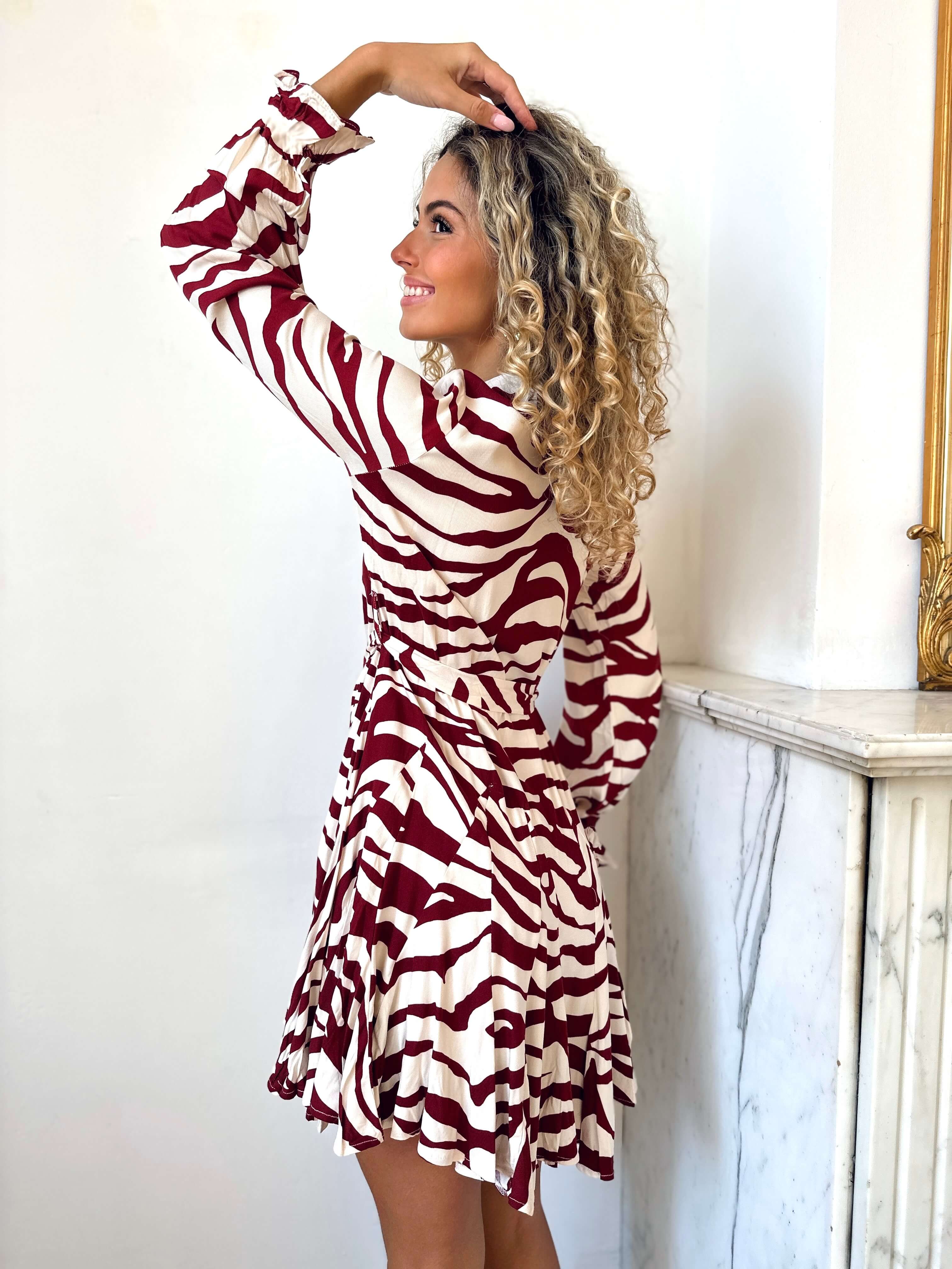 Robe bordeaux - ALICE - Image 3