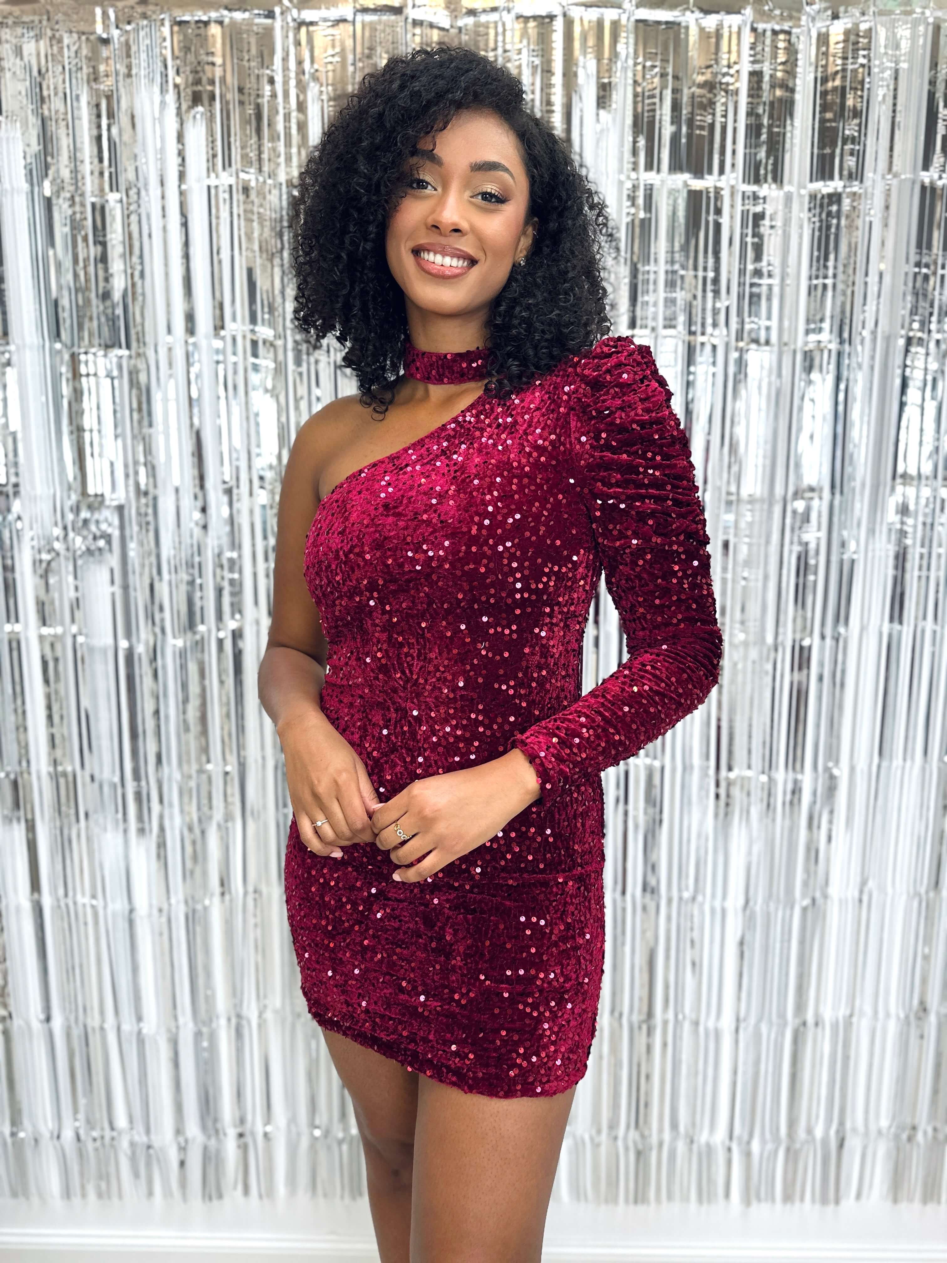 Robe bordeaux - HELENA - Image 3