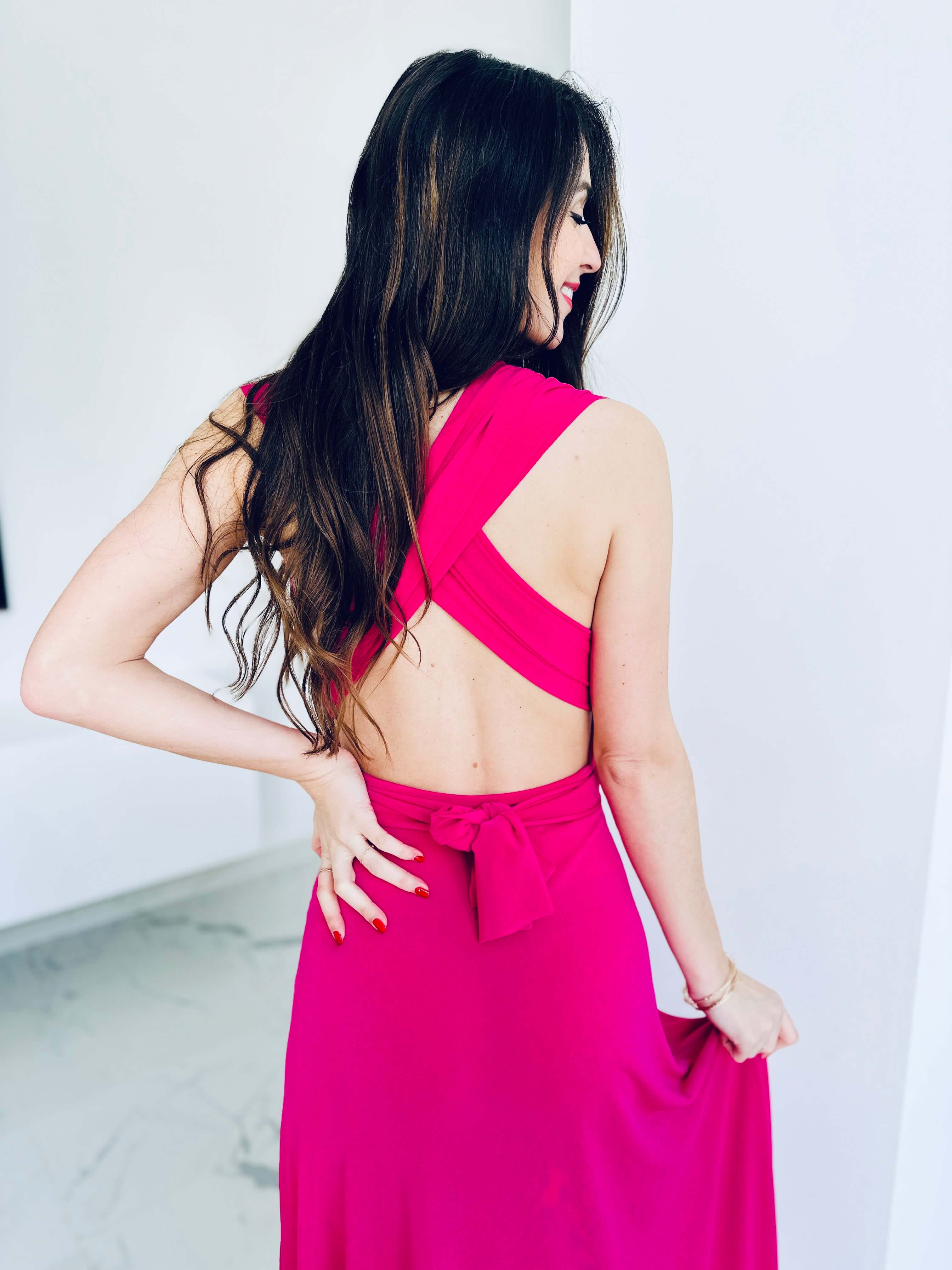 Robe fushia - CECILIA - Image 2