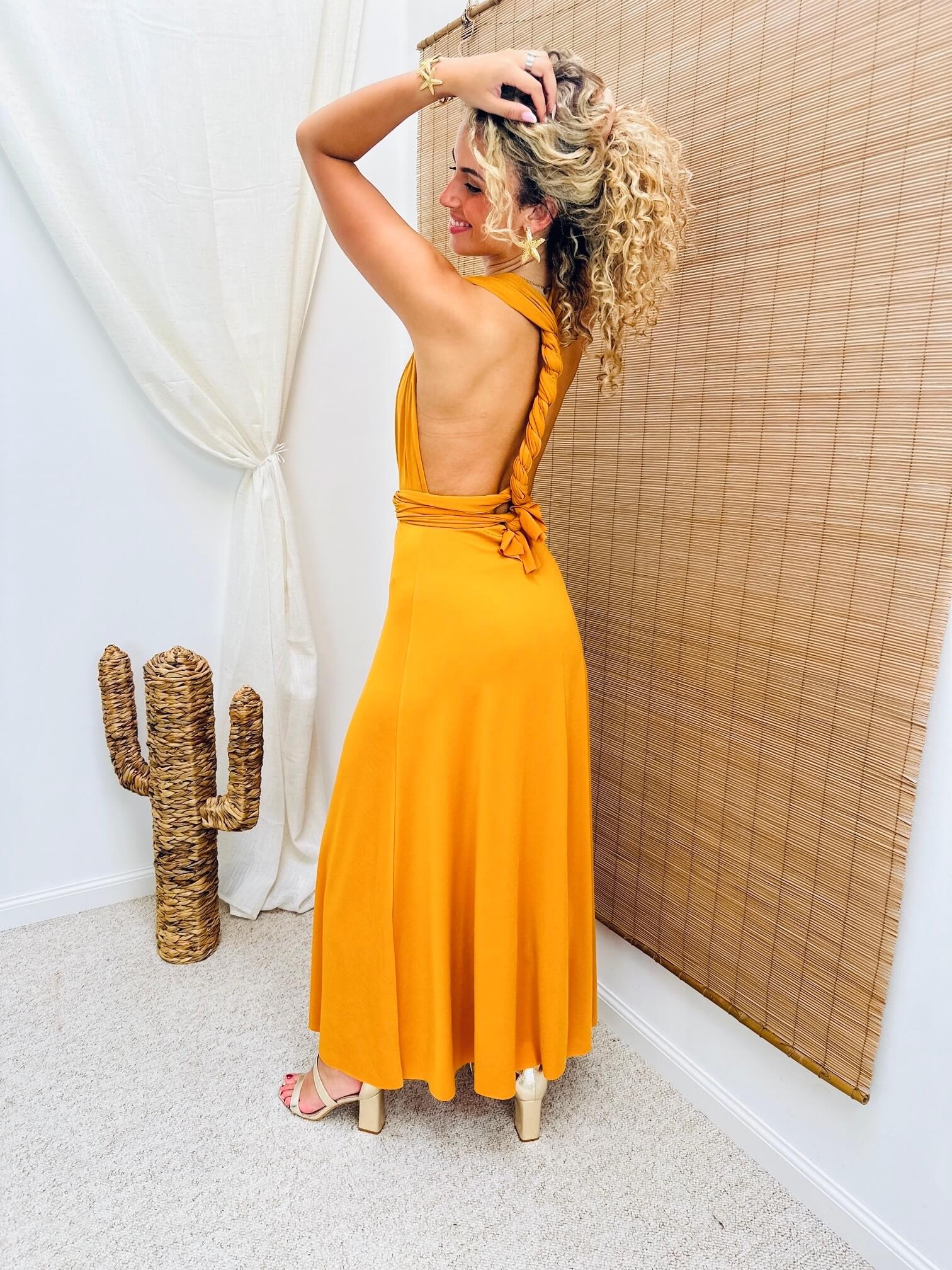Robe jaune - CECILIA - Image 2
