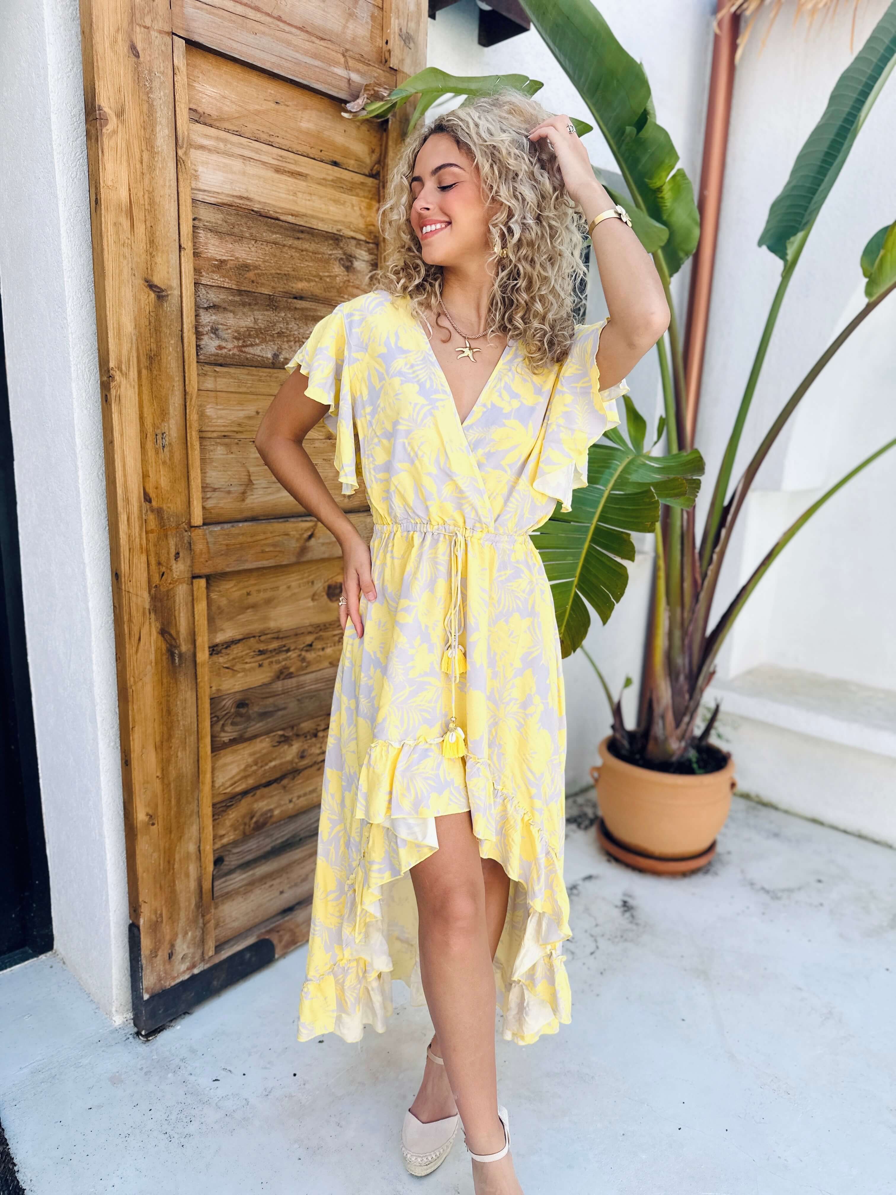 Robe jaune - RIVIERA - Image 4