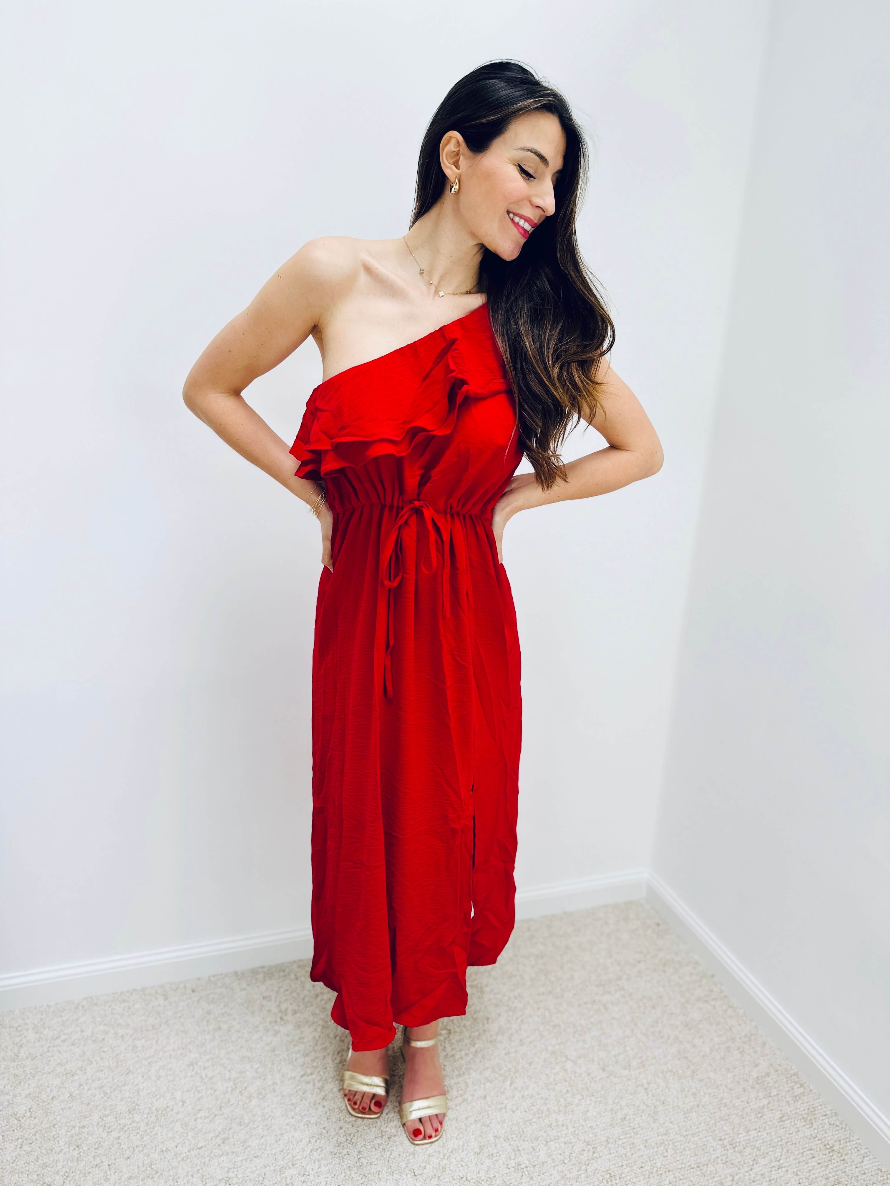 Robe rouge - ANNA - Image 3