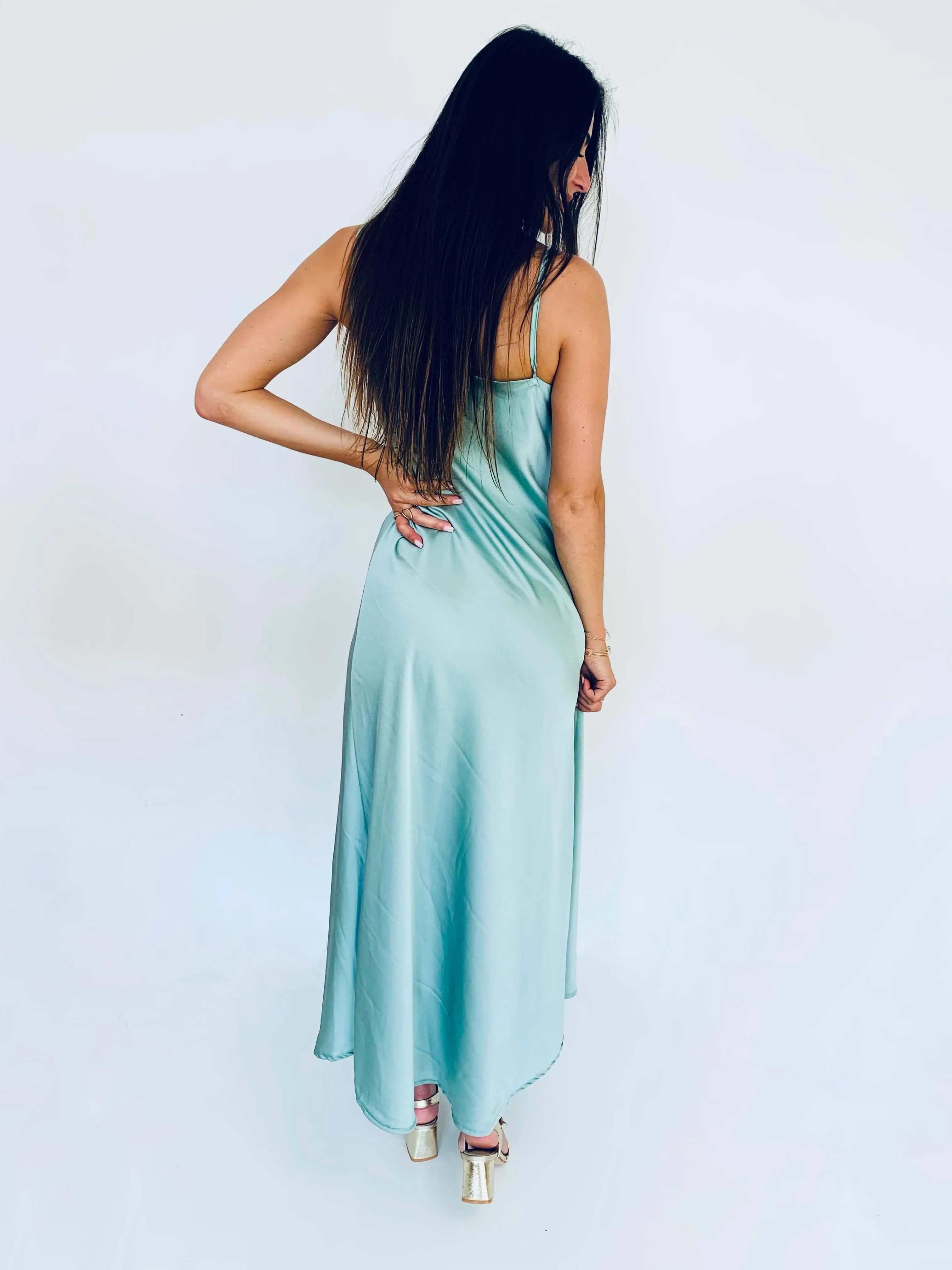 Robe vert d'eau - SYBILLE - Image 4