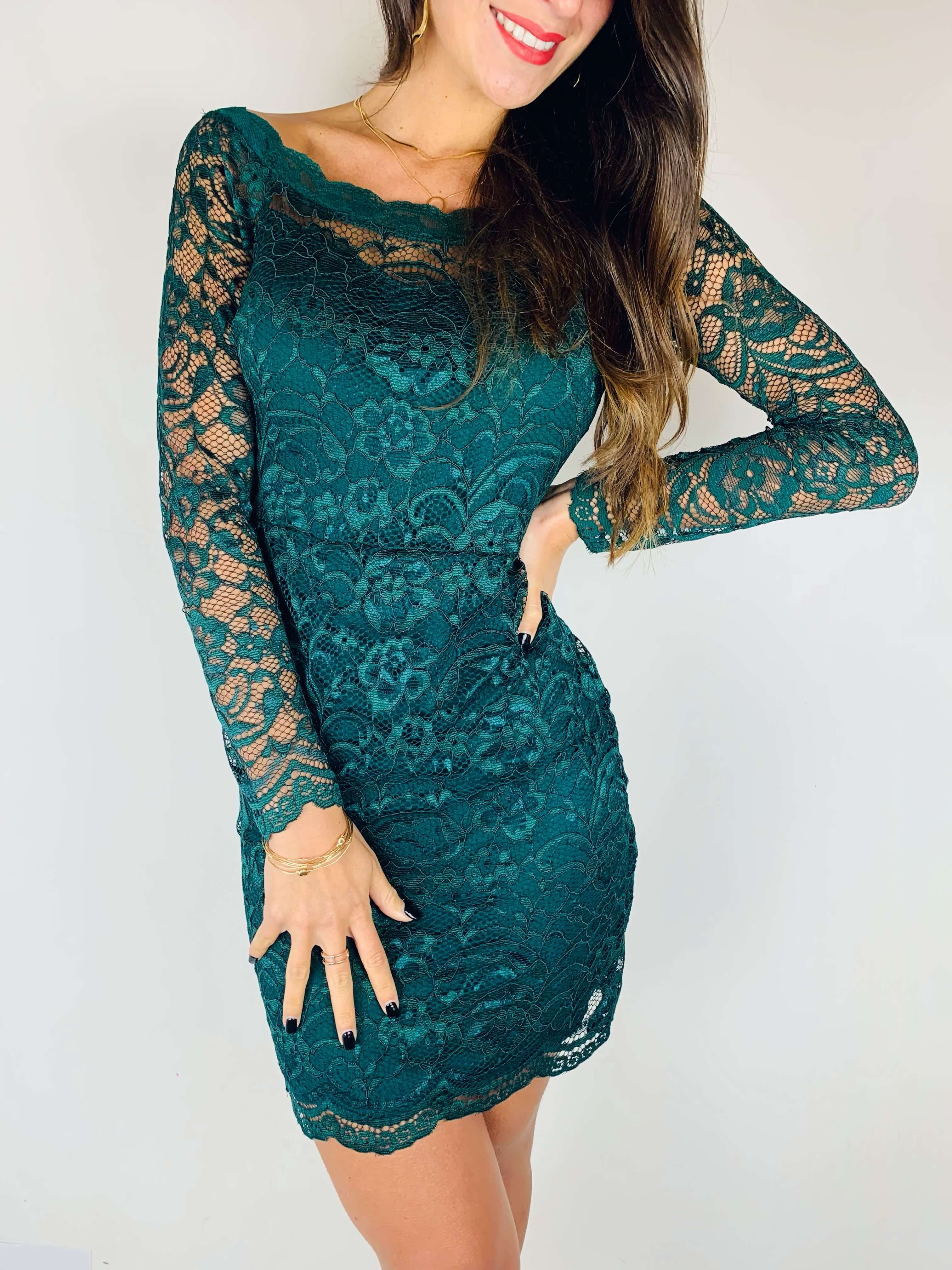 Robe vert sapin - CHARLOTTE - Image 4