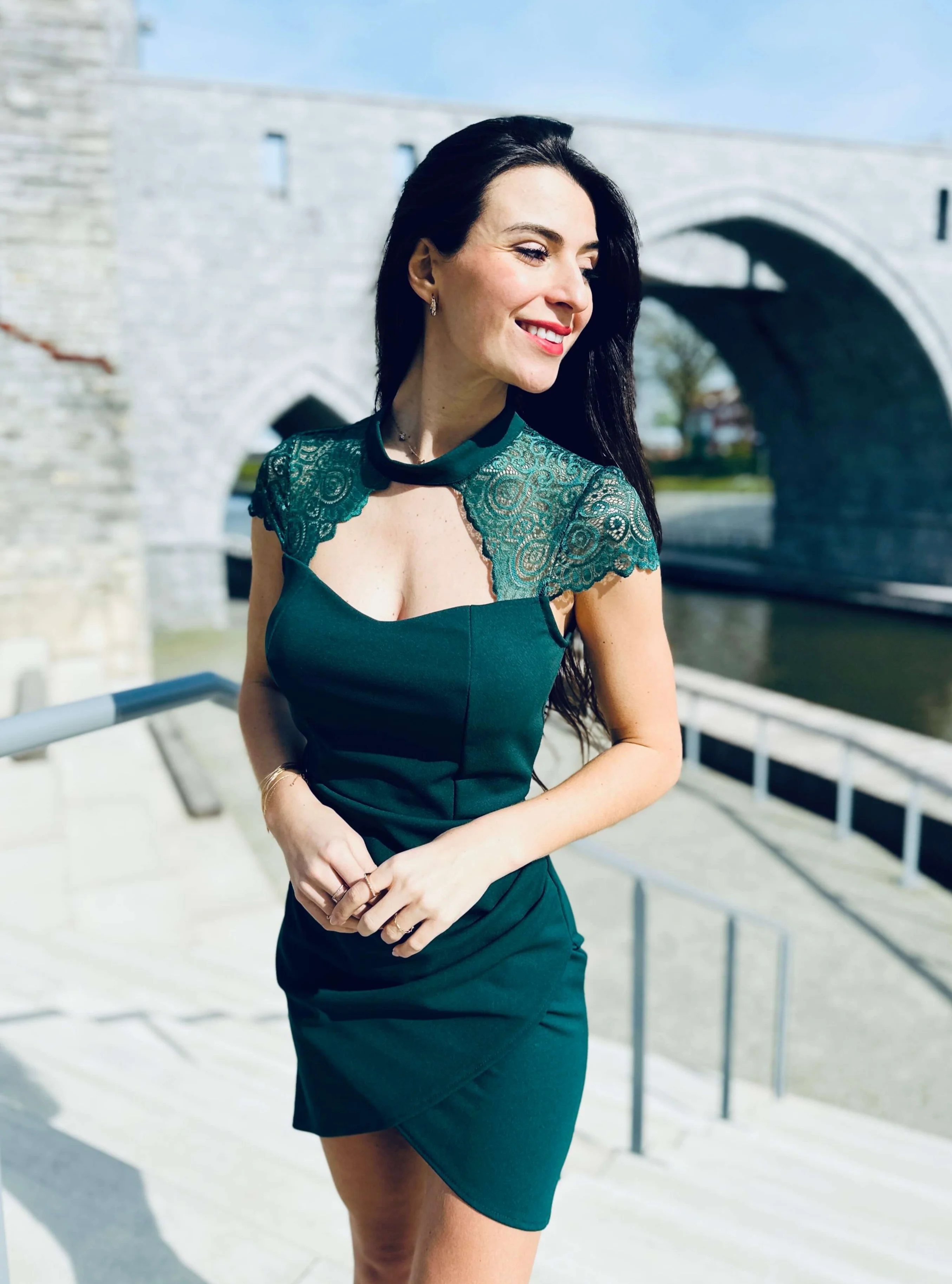 Robe verte - NORA - Image 3