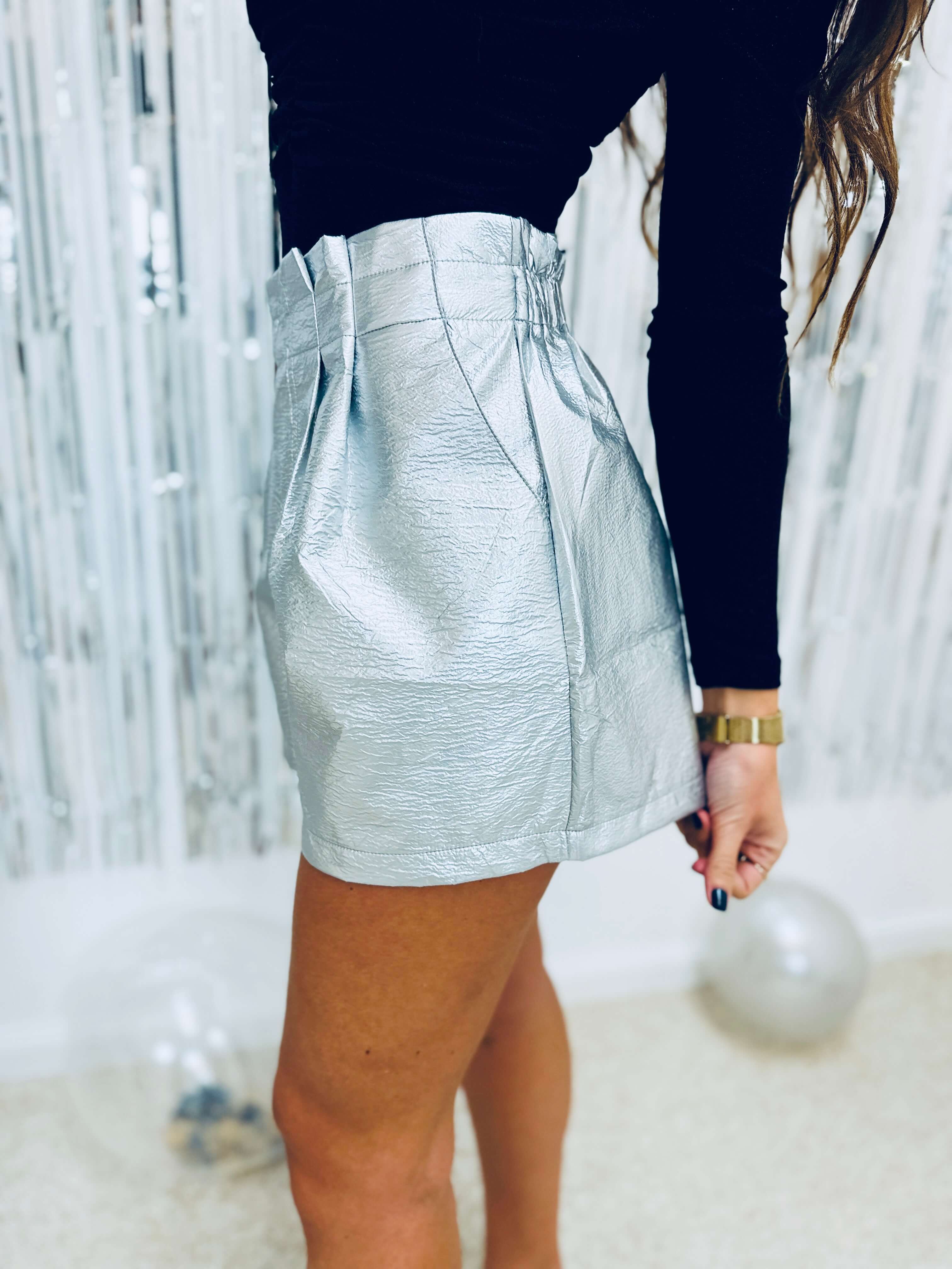 Short argenté - EMILIE - Image 3